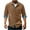 Khaki, variant on ZCFZJW Men's Corduroy Button Down Shirt Color Block Long Sleeve Casual Collared Wrinkle Free Classic Fit Untucked Shirts with Pocket Khaki XL
