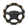 thumbnail image 3 of Gaeub Not All Who Wander Are Lost4 Breathable Stretch Elastic Steering Wheel Cover, Cool in Summer and Warm in Winter, Universal 15 inch, 3 of 8