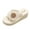 Beige, variant on Gubotare Platform Slippers Womens Washable Cotton Memory Foam House Slippers Ladies Home Sleepers Indoor Bedroom Shoes,Beige 8.5