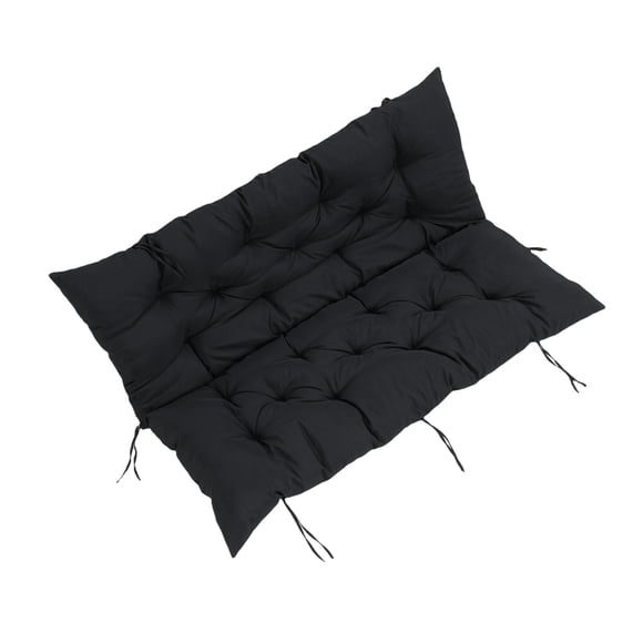 Outdoor Swing Cushion Outdoor Chair Cushion Bench Cushion Splashproof with Backrest & Ties for Outdoor Garden Patio Swing Bench 47x39 Inches