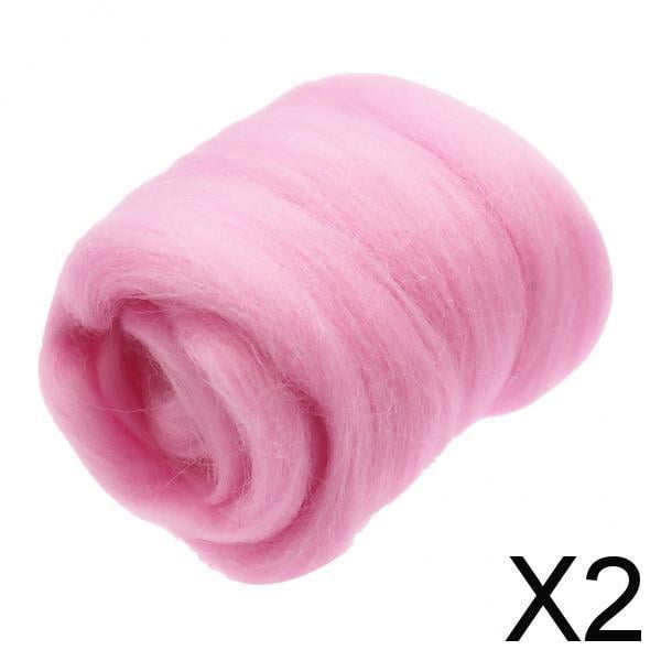 Paquete de 2 lana suave BLESIY 10g para fieltro de bricolaje