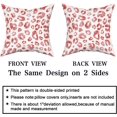 thumbnail image 4 of Red Grey Leopard Print Pillow Covers 16X16 Inch Watercolor Gray White Cheetah Decorative Pillow Cases Animal Square Throw Pillow Case Set of 2 Home Decor For Sofa Living Room Bedroom Bed Cushion, 4 of 5