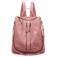 thumbnail image 1 of Mochila Bolsa de Cuero Sintetico Rosa, 1 of 3