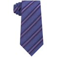 thumbnail image 3 of Kenneth Cole Cravate Auto-Nouée à Rayures Mixtes Indigo pour Hommes, Violet, Taille Unique, 3 of 3