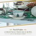 thumbnail image 2 of Holiday Ceramic Christmas Dinnerware & Cutlery Set with Festive Tree Plates, Bowls, Mugs, Saucers for Holiday Dining, 2 of 7