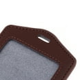thumbnail image 3 of Tarjeta de Identificación Caja de La Tarjeta PU Soporte de Insignia de material cuero Flexible Titular de La Etiqueta Impermeable café, 3 of 6