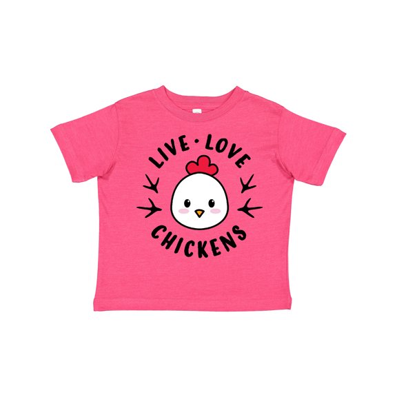 Inktastic Live Love Chickens Boys or Girls Toddler T-Shirt