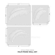 Palm Frond 3-piece Wall Stencil Kit