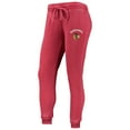 thumbnail image 4 of Women's Concepts Sport Red/White Chicago Blackhawks Resurgence Slub Burnout Raglan Top & Joggers Sleep Set, 4 of 5