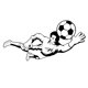 thumbnail image 2 of Etiqueta engomada arte de del fútbol del nombre de fútbol para la decoración del dormitorio niños Mural UNA, 2 of 9