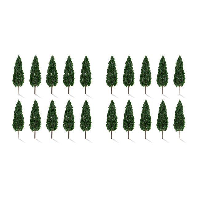 kurtrusly Paysage Arbres Modèles de Chemin de Fer Miniature Artificielle Table de Sable 10 Pièces 2Set