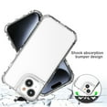 thumbnail image 6 of ELEHOLD for  iPhone 14 Case,Soft TPU Clear Heavy Duty Shockproof Rugged Women Men Transparent Full Body Protective Case with Screen Protector for iPhone 14,Clear, 6 of 7