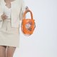 thumbnail image 2 of Bolso de hombro de calabaza de PU para mujer, bolso cruzado, bolso de calabaza (naranja), 2 of 8