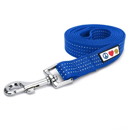 UPC: 0088057071075 | Pawtitas 6 FT Dog Leash Reflective Dog Leash Dog Training Leash Puppy Leash Small Dog Blue Leash