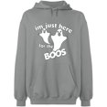 thumbnail image 2 of OXI Hoodie Sweatshirt - I'm Just Here For The Boos, Basic Casual Hoodie for Men's and Women Fleece Hoodie Long Sleeve - Sport Grey Small, 2 of 3
