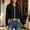 Black, variant on Women's Cute Cropped Ruffle Hoodie Zip up Long Sleeve Sweatshirt Pullover Jacket Lightweight Hooded Cardigan