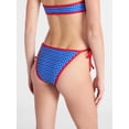 thumbnail image 3 of No Boundaries Stars and Stripes Low Rise String Swim Bottoms, Women's XXS-XXL, 3 of 5