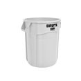 thumbnail image 1 of Rubbermaid Commercial BRUTE Trash Can, 20 Gallon, White, FG262000WHT, 1 of 1