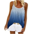 thumbnail image 2 of SMihono Hauts pour Femmes Débardeur Mode Été Col Rond Sans Manches Imprimé Décontracté Blouse Débardeur pour Femmes Hauts d'Été pour Femmes, 2 of 5