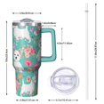 thumbnail image 2 of OBREWU Schnauzer Dogs Tumbler with Handle and Lid,Schnauzer Dogs 40oz Double Wall Vacuum Insulated Tumbler,Cups Gift for Women and Men, 2 of 7