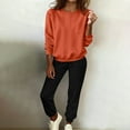 thumbnail image 2 of hotojiny Sweat Suits for Womens 2 Piece Set Crewneck Sweatshirts Fashion Jogger Lounge Sets Casual Loose Matching Sweatsuits, 2 of 5