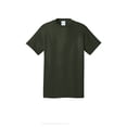 thumbnail image 4 of Port & Company Men's Core Cotton Classic Comfort and Relabeling Casual T-Shirts Olive Medium, 4 of 5
