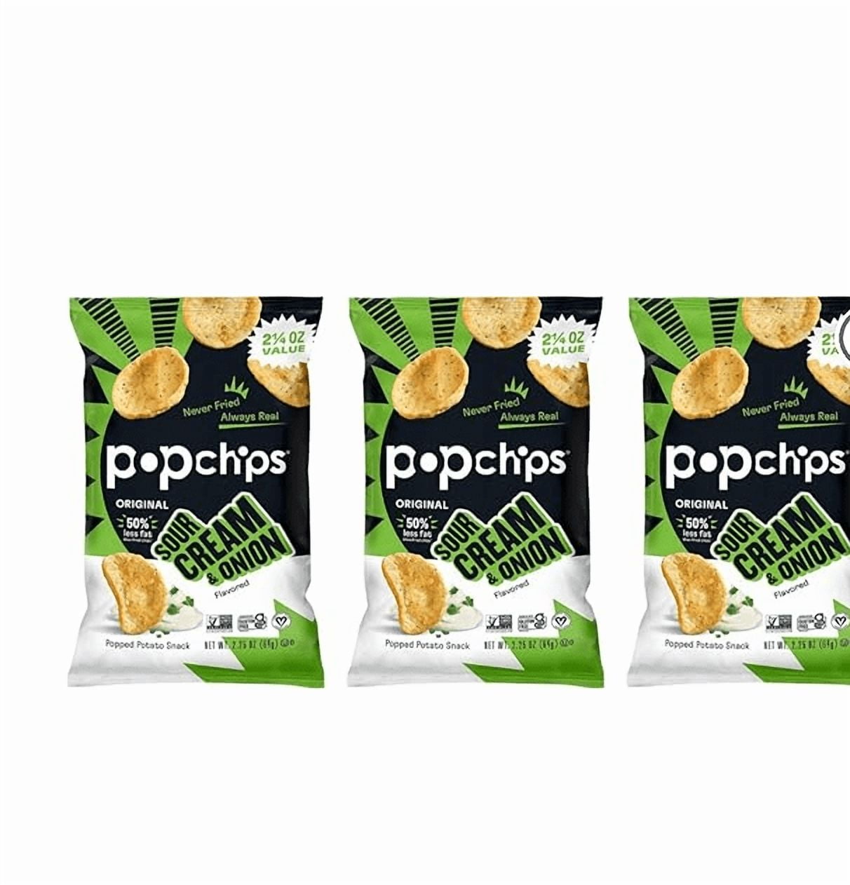 Popchips Potato Chips Sour Cream & Onion (6 Pack)