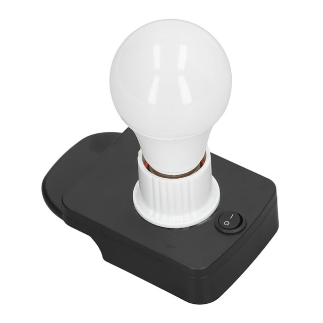 Bombilla LED con adaptador de batería, Bombilla LED con batería Bombilla de trabajo LM Bombilla LED portátil Respuesta rápida