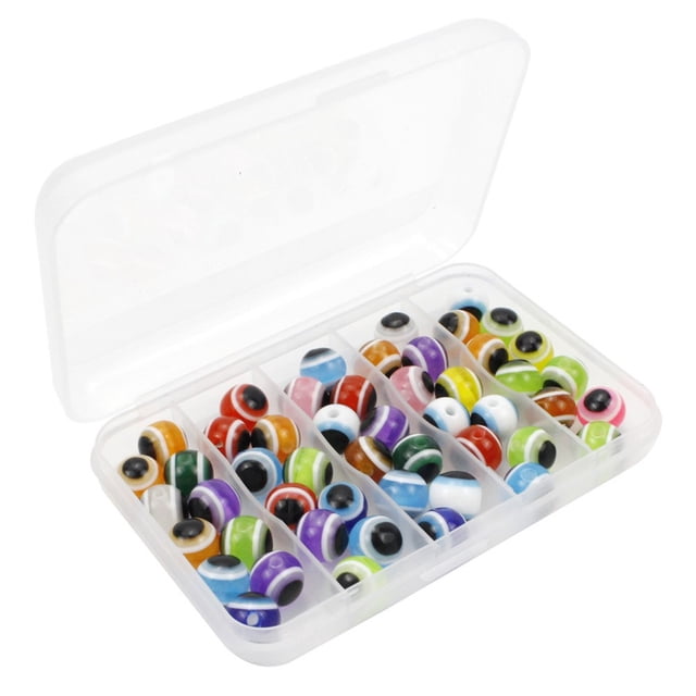MYG 200 Pcs/100 Pcs Perles d'Appâts de Pêche Perles de Pêche Il de Poisson Plastique Dur Pêche à la Mouche