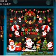 thumbnail image 1 of Xihbxyly Pegatina de Muñeco de Nieve Navideño, Decoración Festiva para Ventanas de Cristal, Diseño Electrostático Reutilizable, Aplicación Versátil para El Hogar y La Oficina, Ideal para Fiestas, 1 J, 1 of 7