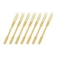 thumbnail image 1 of 80PCS Disposable Bamboo Catering Forks Fruit Stick Finger Food Pick, 1 of 5