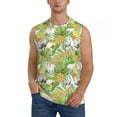 thumbnail image 2 of Picia Gnome and Pineapple mens Cotton Tank Undershirts , Moisture-wicking Ribbed Tanks, Lightweight Cotton Tank Undershirts-Medium, 2 of 8