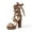 LEOPARD, variant on High Heels Chunky Block Platform Heels for Women Strappy Gladiator Sexy Open Toe Heels Dressy Pumps Sandals
