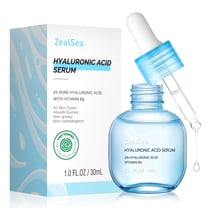 ZealSea Hyaluronic Acid Serum for Face Anti Aging, Microneedling B5 Serum Hydrate Anti Wrinkle Pure Hyaluronic Acid Serum for All Skin Type, 1oz
