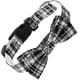 thumbnail image 1 of Laklulu Collar para perro y gato, pajarita, cuadros de búfalo, Navidad, invierno, copo de nieve, collar para mascotas, color blanco, 1 of 5