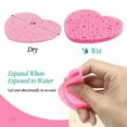 thumbnail image 4 of 20 Pieces Facial Sponges, Heart Shape Compressed Face Sponge Natural Sponge Pads for Face Cleansing, 4 of 6