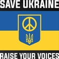 thumbnail image 3 of CafePress - Save Ukraine Raise Your Voices Long Sleeve Dark T - Long Sleeve Dark T-Shirt, 3 of 4