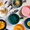 thumbnail image 2 of Ceramic Baking Plate Yellow For Home Kitchen 2Pcs 8.3*2.2In, 2 of 8