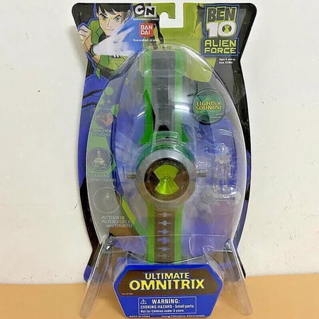 Kids Boy Ben10 Omnitrix Luminous Model Toy Watch | 3D Modeling Interactive Sound Effect Watch