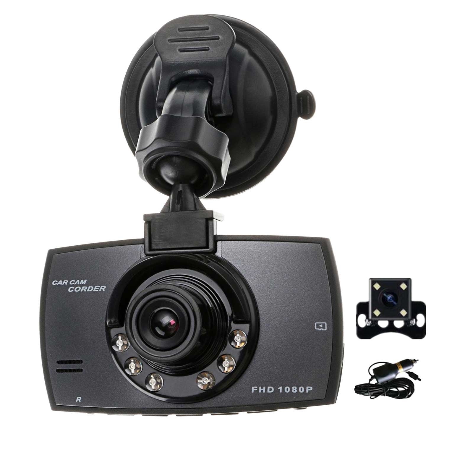 Dash Camera for Cars, Super Night Vision Dash Cam Front and Rear with, 720p Car Dashboard Camera with Parking Monitor, Loop Recording, Motion