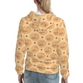 thumbnail image 7 of Daiia Squirrel And Nuts Pattern Women's Fashion Hoodies & Sweatshirts with Kangaroo Pocket Hooded Sweatshirt with Eye-catching Drawstrings-Small, 7 of 7