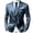 Blue, variant on Mens Halloween Blazer Jacket Pumpkin Castle Graphic Slim Fit 2 Button Sport Coat for Halloween Holiday Party Cosplay with Pockets Saffron M