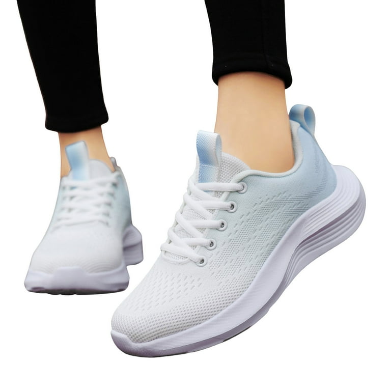 Zshosam Women's Jogger Sneakers, Wide Width Available(Sky Blue,41