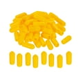 thumbnail image 1 of Unique Bargains 100pcs 5mm Rubber End Caps Cover PVC Vinyl Screw Thread Protector Round Wire Shelf Caps Yellow, 1 of 5