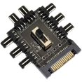 thumbnail image 1 of 8 Way PC Fan Hub PC Fan Hub SATA Interface Speed Controller PCB Adapter, 1 of 5