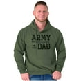thumbnail image 3 of US Army Dad Military Star Logo Hoodie Hooded Sweatshirt Men Brisco Brands S, 3 of 6