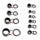thumbnail image 3 of 10 Uds. Anillos guía para caña de pescar con señuelo, 5 tamaños, juego de guía ocular para caña de pescar de acero inoxidable y cerámica, Kit de reparación de la punta de la caña de pescar fundida, 3 of 12