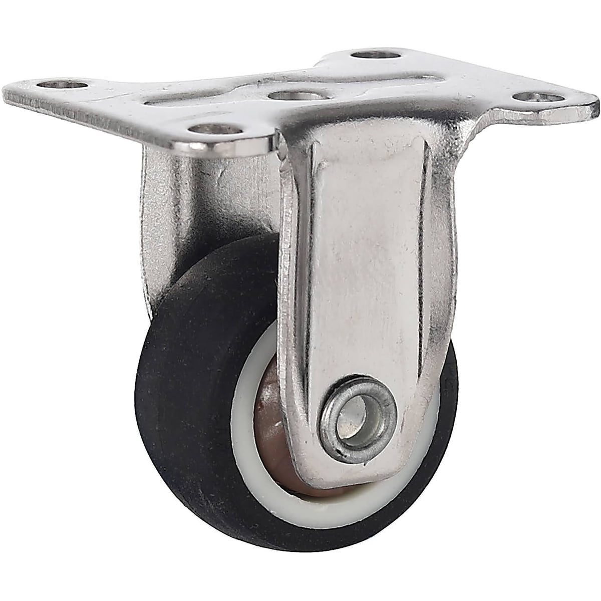 Rigid Wheel Mounted Details about   uxcell 1.5 '' Fixed Casters with Polyurethane Top Plate 
