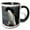 Black/White, variant on 3drose, Antarctica. Brown Bluff. Adelie Penguins., 11oz Two-tone Green Mug