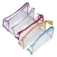 thumbnail image 3 of Bolsa de cosméticos transparente impermeable de PVC transparente para maquillaje y artículos de aseo con asa para baño y viajes, 5 unidades, 3 of 14